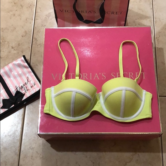 🧨VICTORIA SECRET SWIM /Beach TOP LIME G. SZ 36C - Picture 2 of 6